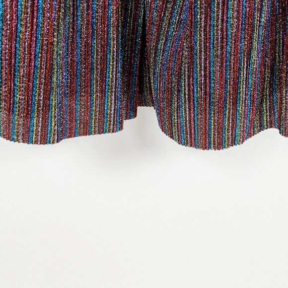 NWT Metallic X Back Spaghetti Fit & Flare Dress 7 - Picture 7 of 8